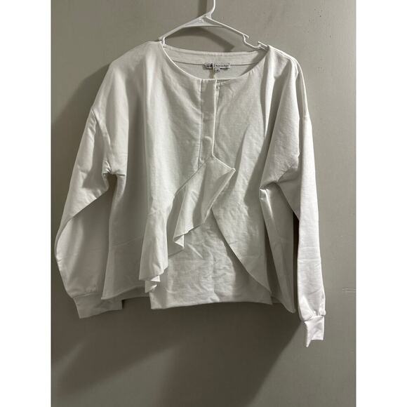 🔥FLASH‎ SALE🔥 Patrizia Pepe White cape cardigan size XL - Picture 1 of 7